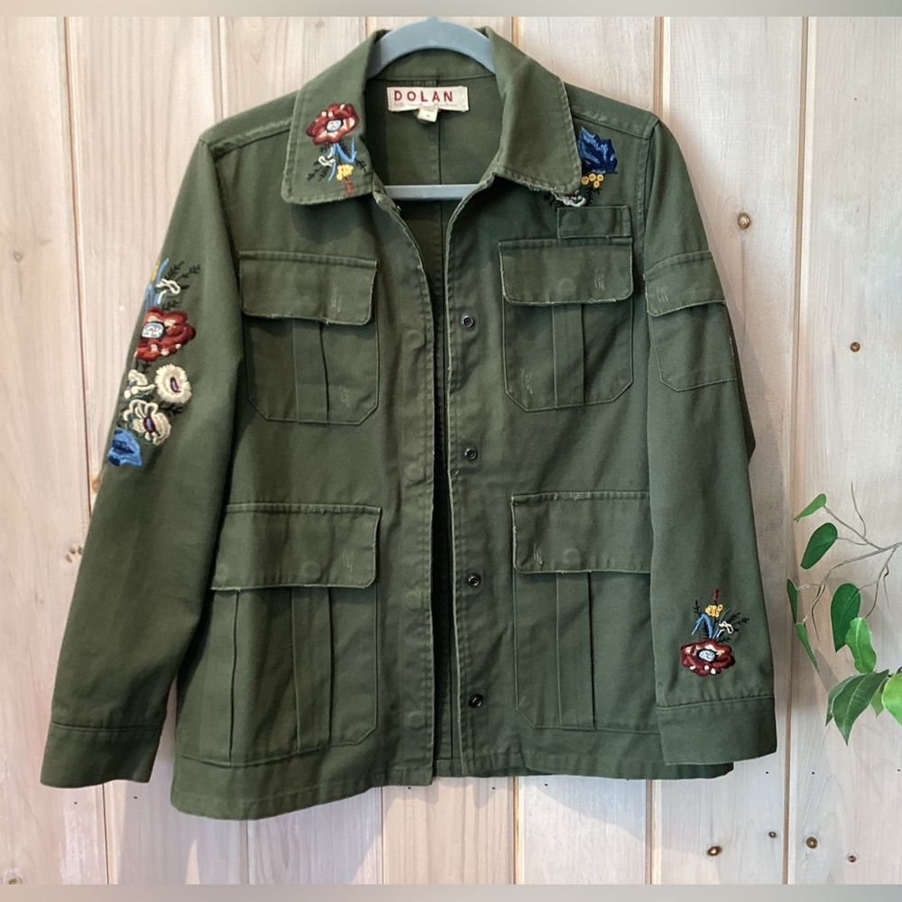Anthropologie Dolan Embroidered Utility Jacket - Picture 7 of 12